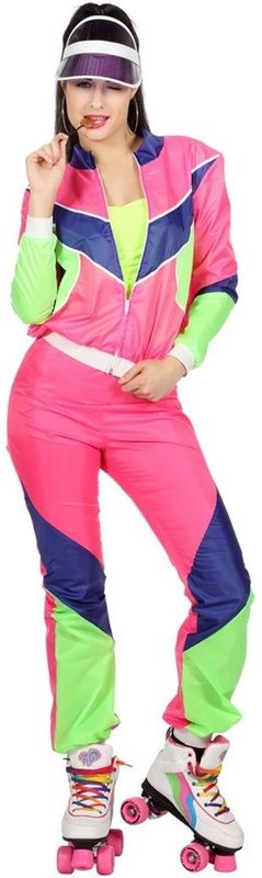 Trainingspak Jaren 80 Neon Dames