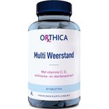 Orthica - Multi Weerstand - Multivitamine - 60 Tabletten - Met Vitamine C en D