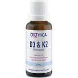 Orthica d3 & k2 oliedruppels 25 Milliliter