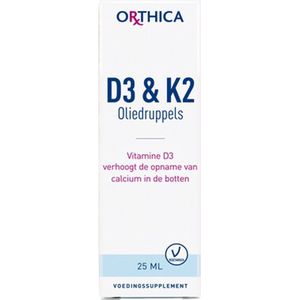 Orthica D3 & K2 Oliedruppels (voedingssupplement) - 25 ml