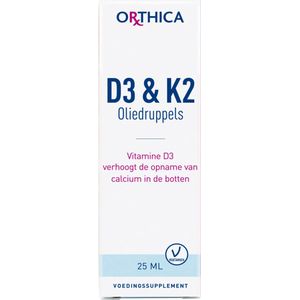 Orthica D3 & K2 Oliedruppels (voedingssupplement) - 25 ml