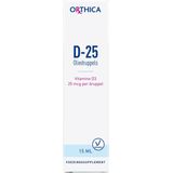 Orthica Vitamine D-25 oliedruppels 15 Milliliter