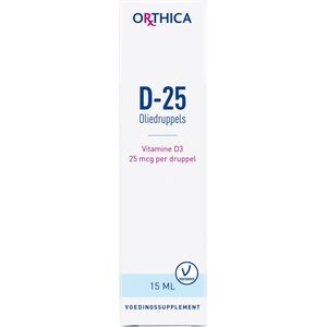 Orthica Vitamine D-25 oliedruppels 15 Milliliter