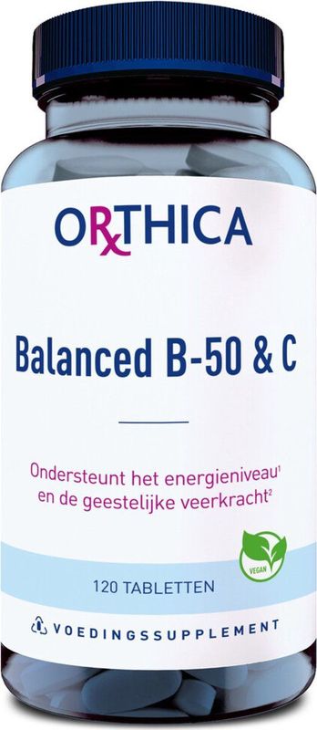 Orthica - Balanced B50 & C - Voedingssupplement - 60 Capsules - Vitamine B-complex