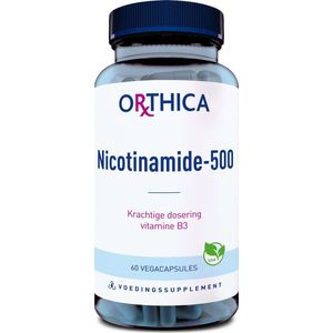 Orthica Nicotinamide-500 - 60 vegicaps - Vitamine B3 preparaat