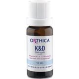Orthica Vitamine K & D zuigeling 10 Milliliter