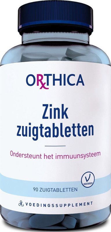 Orthica Zink Zuigtabletten (voedingssupplement) - 90 zuigtabletten