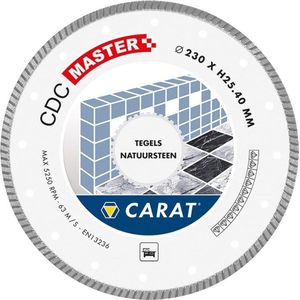 Carat diamantzaag tegels/nat.steen ø250x25,40mm, cdc master