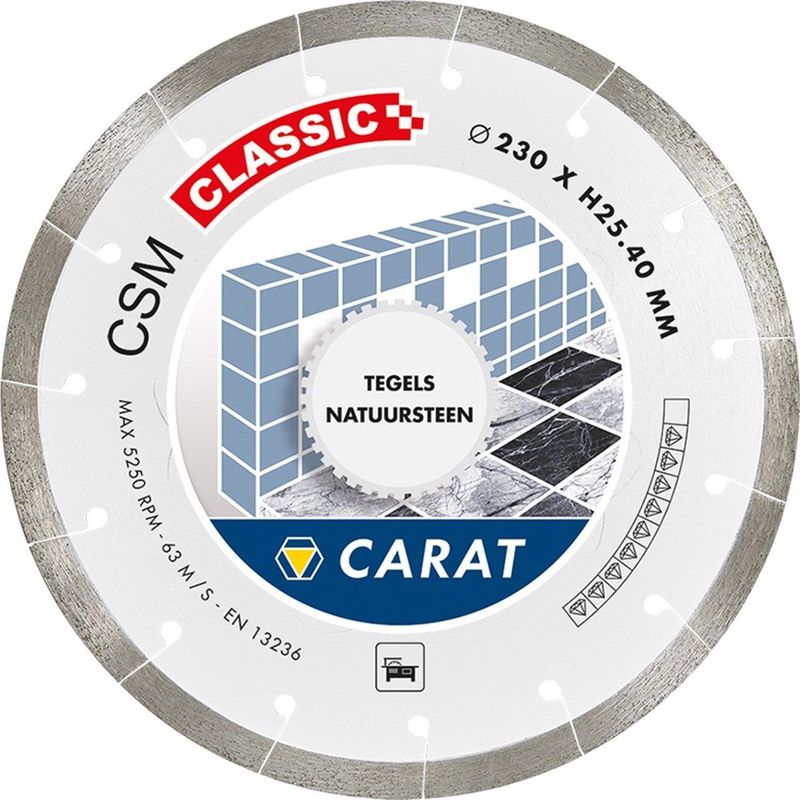 Carat - CSM 125 mm - Diamantschijf - 125 x 22,2 mm