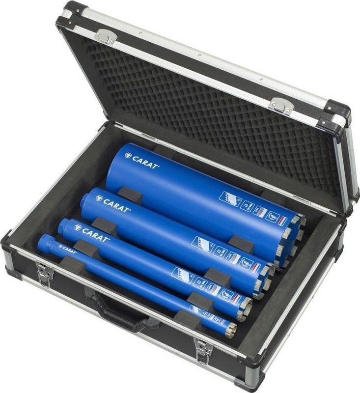 Carat EMSET010NL 4 Delige Diamantborenset Beton - 31 / 51 / 81 / 131mm