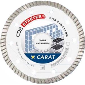 Carat CDBS125300 Diamantzaagblad voor droogzagen - 125x22,23mm - Tegels/Natuursteen