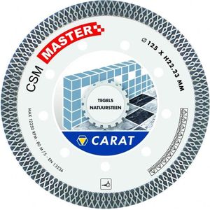 Carat dia.zaag tegels/nat.steen csm master Ø125x22,23 MM