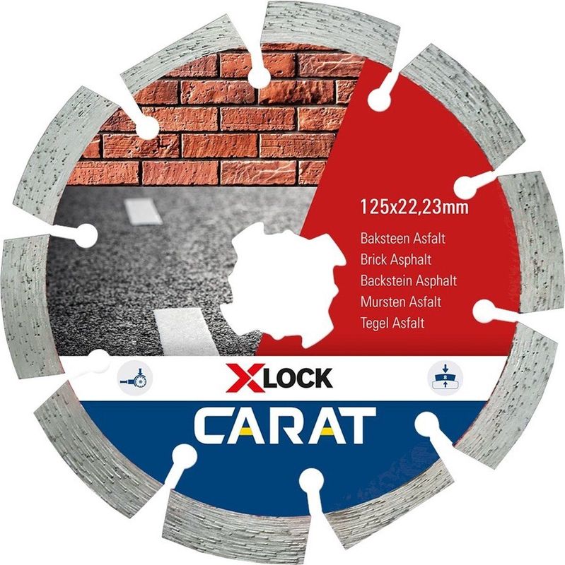 Carat - Diamantzaag - Slijpschijf - Baksteen - Ø125 mm - X-lock