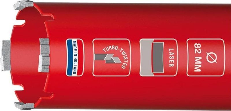Carat - DUSTEC Diamantboor - 152mm - Segmenthoogte 9.5mm - Schroefdraad M16