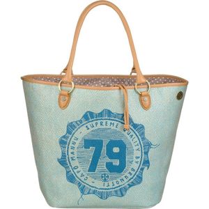 Brunotti Beach bag Peacock – Shopper – Blauw