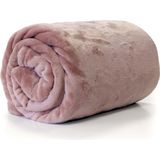 Unique Living - Enzo - Fleece Plaid - Oudroze - 130x180cm