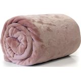 Unique Living - Enzo - Fleece Plaid - Oudroze - 130x180cm