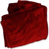 Unique Living fleece plaid 'Enzo' Rood