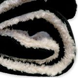 Unique Living Lars - Fleece Plaid - 150x200 cm - Zwart