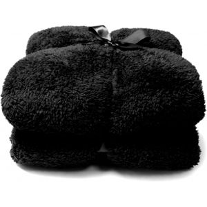 Unique Living Teddy Plaid Black