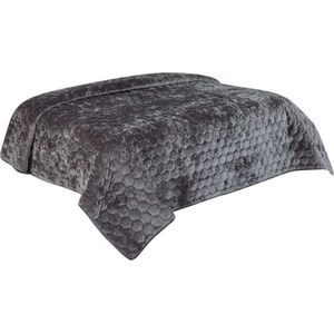 Unique Living Peggy Bedsprei Dark grey