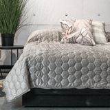 Unique Living Peggy - Bedsprei - Tweepersoons - 220x220 cm - Light grey