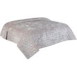 Unique Living Peggy - Bedsprei - Tweepersoons - 220x220 cm - Light grey
