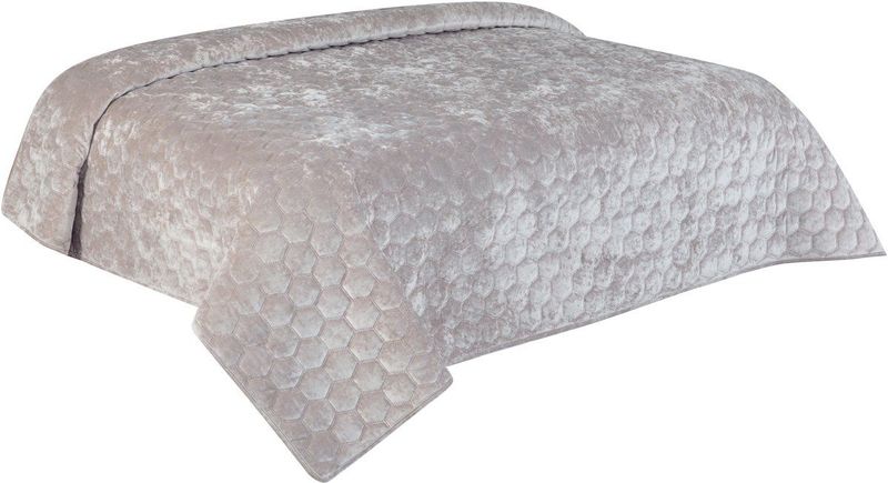 Unique Living Peggy - Bedsprei - Tweepersoons - 220x220 cm - Light grey