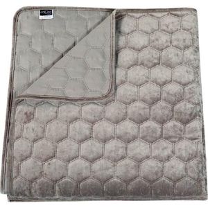 Unique Living Peggy - Bedsprei - Lits-jumeaux - 240x280 cm - Light grey