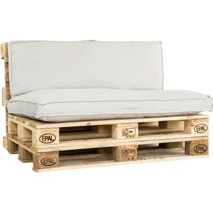 Unique Living palletkussen Luana beige 120 x 40 x 8 cm