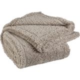 Plaid - Teddy - Grijs - Polyester