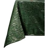 Unique Living - Tafelkleed Bobby - Donkergroen - Polyester - 150x200cm