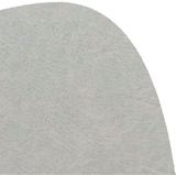 Unique Living - Placemat Floris - Rond - Polyester - Grijs - 39x30,5cm