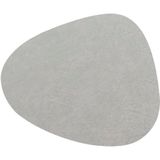 Unique Living - Placemat Floris - Rond - Polyester - Grijs - 39x30,5cm