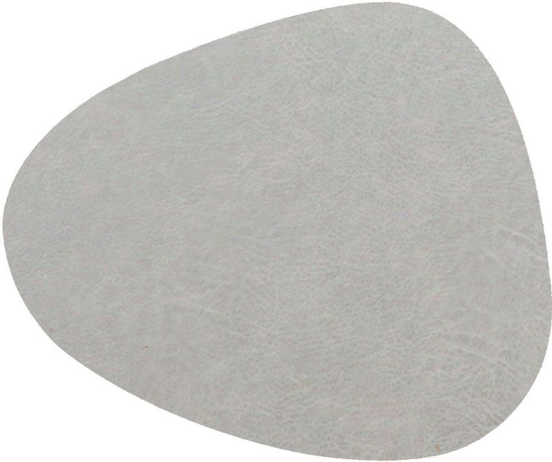 Unique Living - Placemat Floris - Rond - Polyester - Grijs - 39x30,5cm