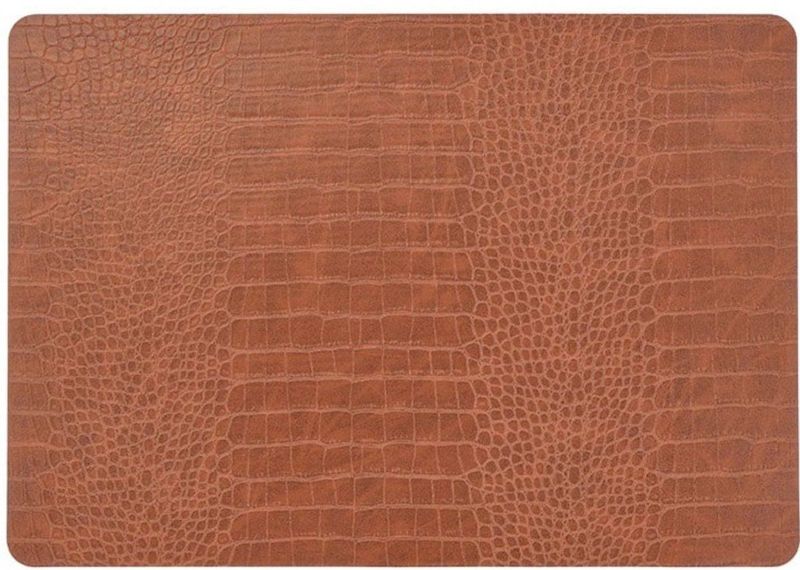 Unique Living - Bodil - Placemat - Bruin - 30x43 cm - Leer