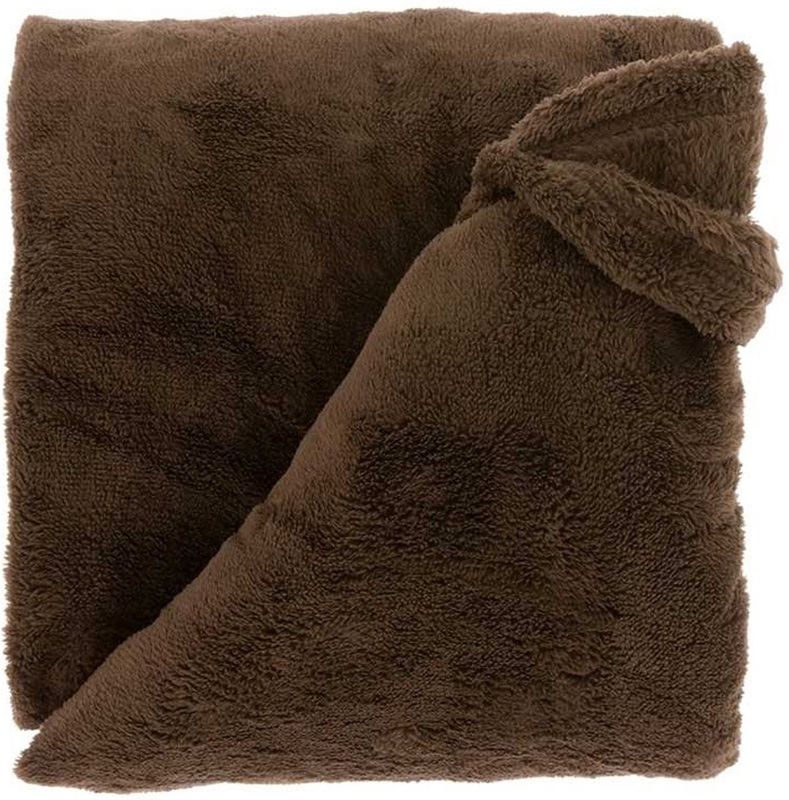 Unique Living Plaid Justin - Polyester - Bruin - 150 x 200 x 0 cm (BxHxD)