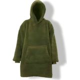 Unique Living Oversized Hoodie Teddy Winter Green 70x50x87cm One size