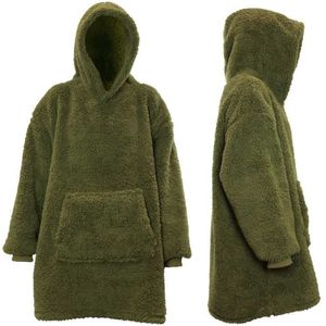 Unique Living Oversized Hoodie Teddy Winter Green 70x50x87cm One size