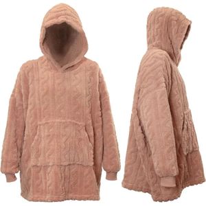 Unique Living - Pleun - Hoodie - Roze - Oversized