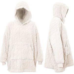 Unique Living - Oversized Hoodie Pleun - Dove White - 70x50x87