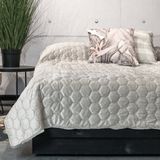 Unique Living - Bedsprei Peggy - Wit - Polyester