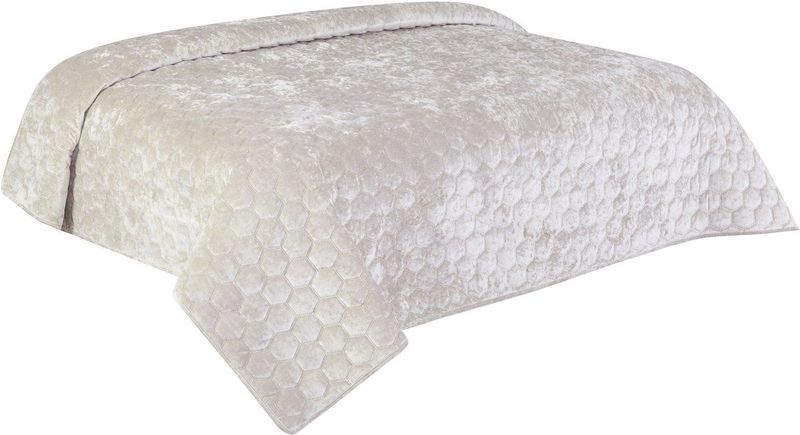 Unique Living - Bedsprei Peggy - Wit - Polyester