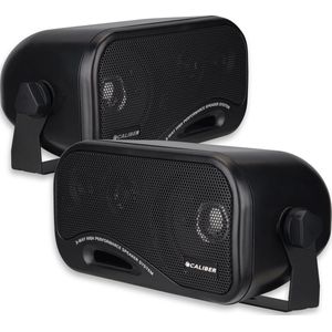 Caliber 3-Weg Autospeakers Voor Opbouw in Auto of Vrachtwagen 120W/90dB Set van 2 Incl. Montageset (CSB2)
