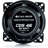 Caliber Autospeakers - Ø 10 cm speaker frame - 30 Mm Mylar Dome Tweeters - 80 Watt Peak - 2 Weg-Coaxiaal Luidsprekers - inclusief Grill (CDS4G)