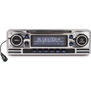 Caliber Autoradio met Bluetooth - USB, SD, AUX, FM - CD Speler - 1 DIN - Enkel DIN - Retro Oldtimer Look - Handsfree bellen (RCD120BT)