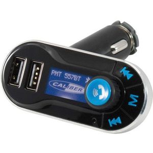 Caliber FM-zender met Bluetooth en USB (PMT557BT), zwart/zilverkleurig