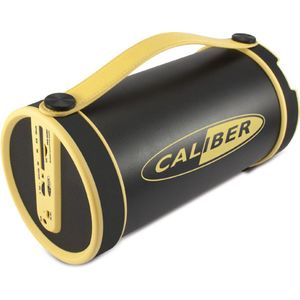 Caliber Bluetooth Speaker Draadloze Speaker - Met FM-tuner - Draagriem - Geel - Batterijduur van 8 uur