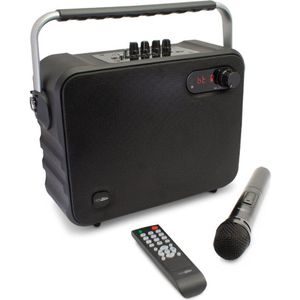 Caliber Karaoke set met Karaoke microfoon bluetooth en accu Zwart (HPG517BT)