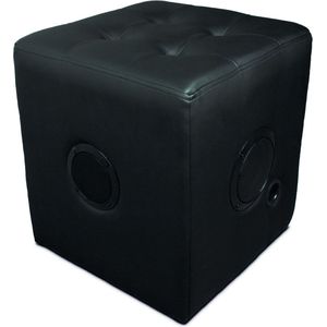Caliber Poef met Speaker - Hocker Bluetooth Speakers - Zwart (HPG522BT)